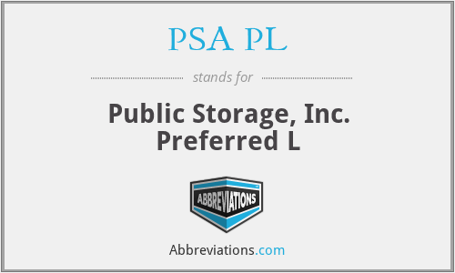 PSA PL - Public Storage, Inc. Preferred L